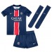 Paris Saint-Germain Bradley Barcola #29 Replica Home Minikit 2024-25 Short Sleeve (+ pants)